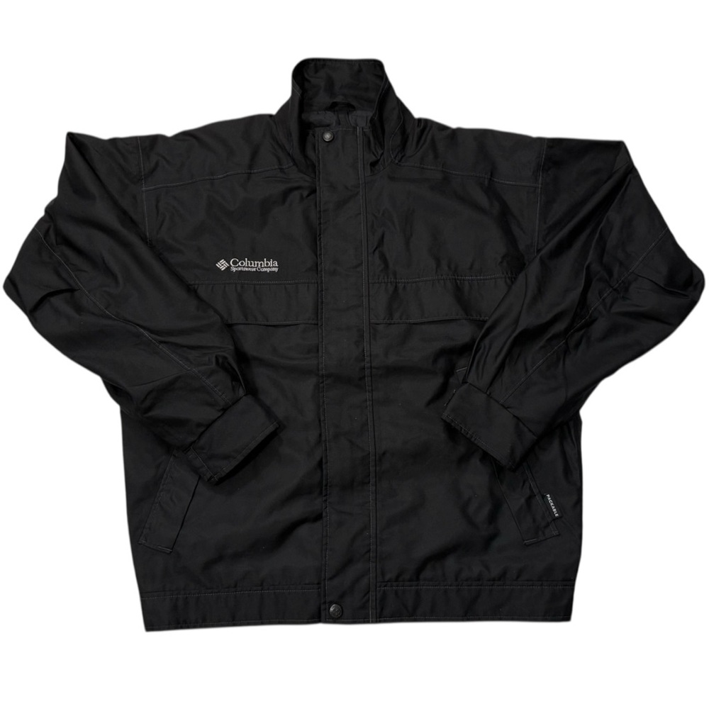 Columbia Black Windbreaker Jacket Men’s Large
